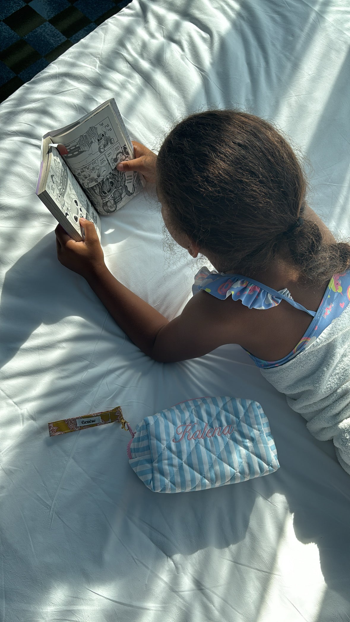 Trousse Marinière personnalisée — broderie prénom