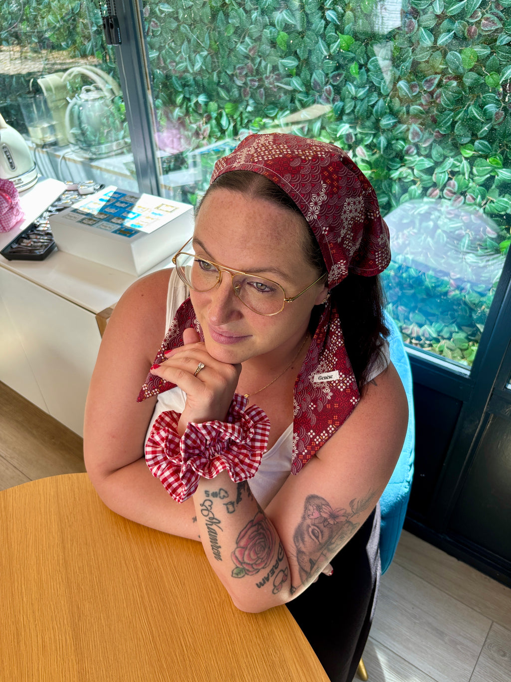 Bandana Anayah — foulard cheveux femme fait main