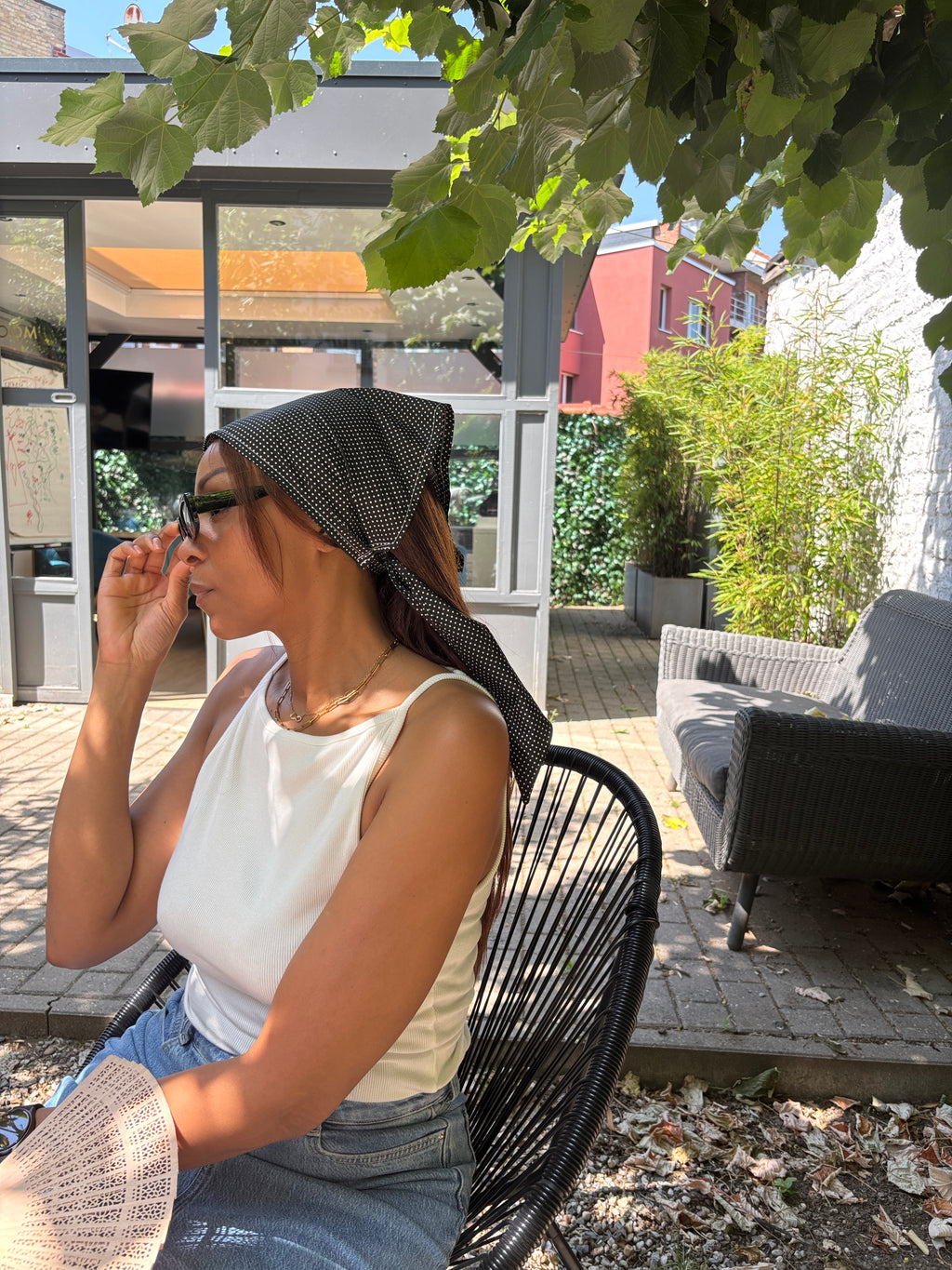 Bandana Mimi — foulard cheveux femme fait main