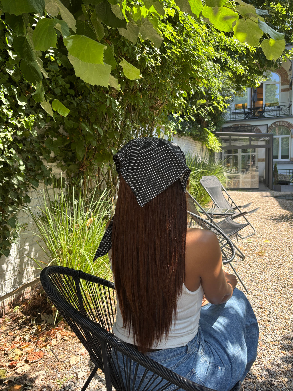 Bandana Mimi — foulard cheveux femme fait main