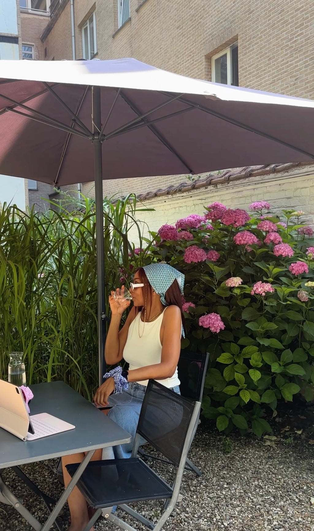 Bandana Emma — foulard cheveux femme fait main