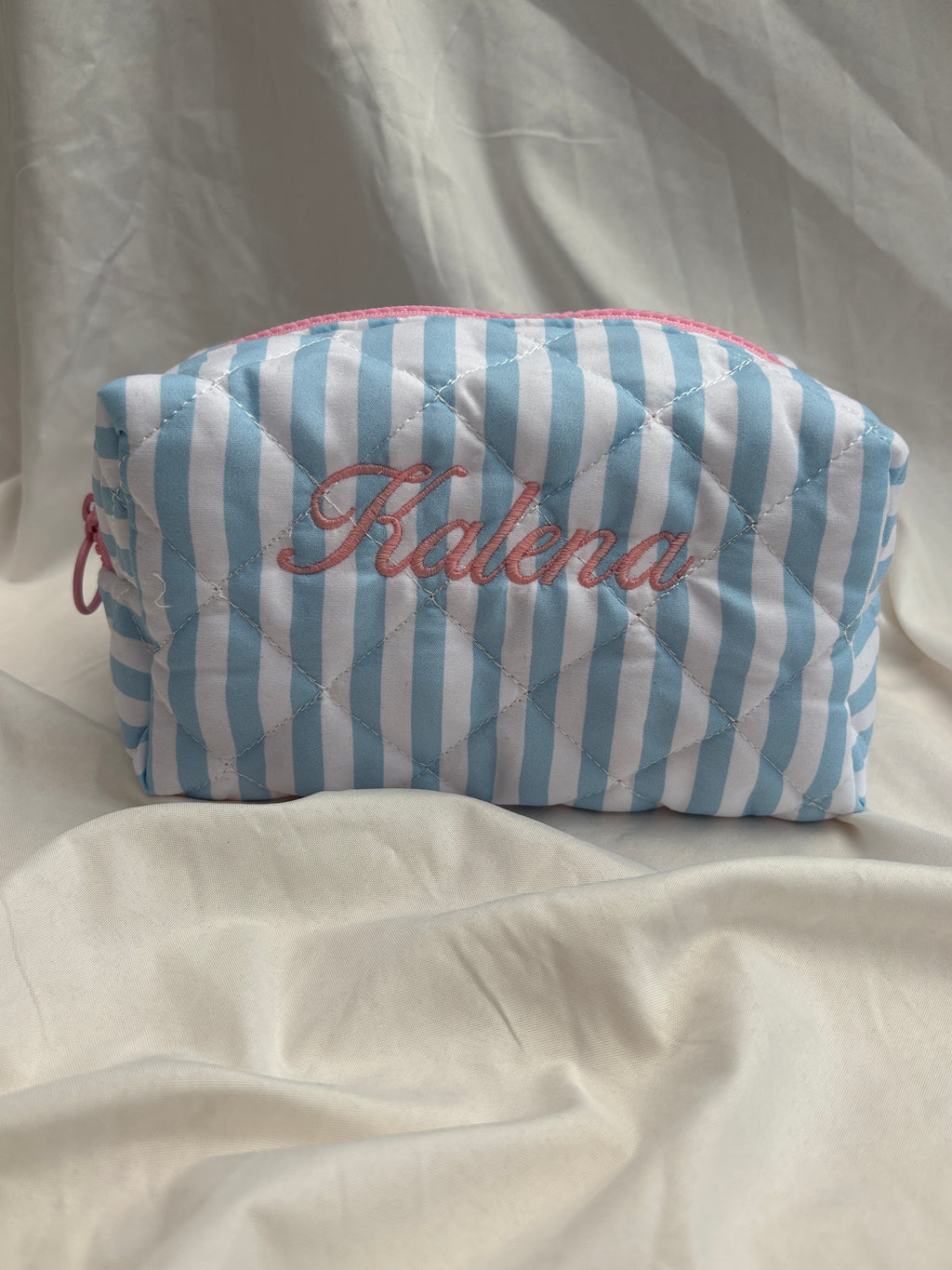 Trousse Marinière personnalisée — broderie prénom