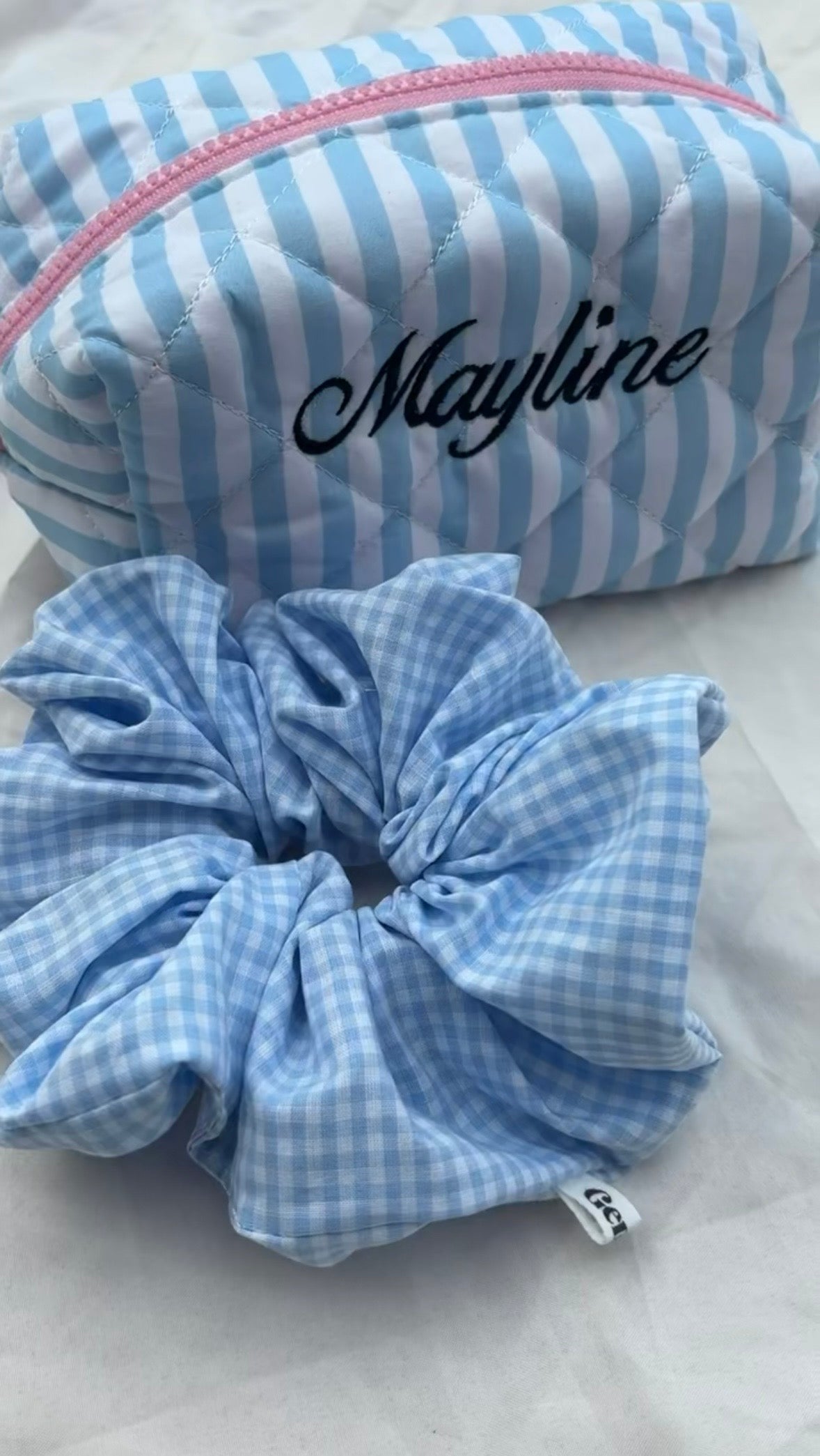 Trousse Marinière personnalisée — broderie prénom