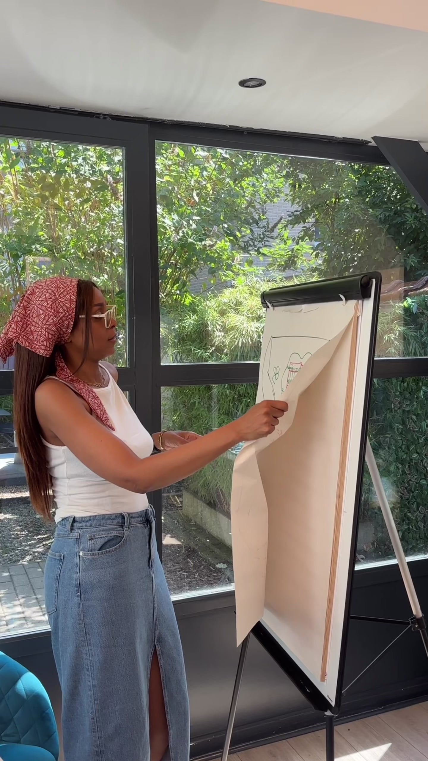 Bandana Amina — foulard cheveux femme fait main